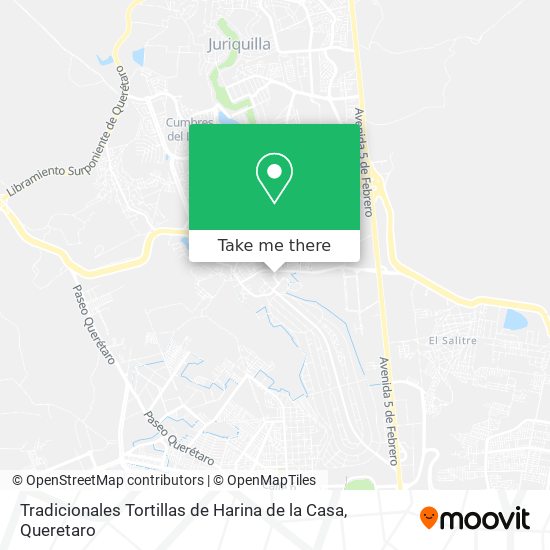 Tradicionales Tortillas de Harina de la Casa map