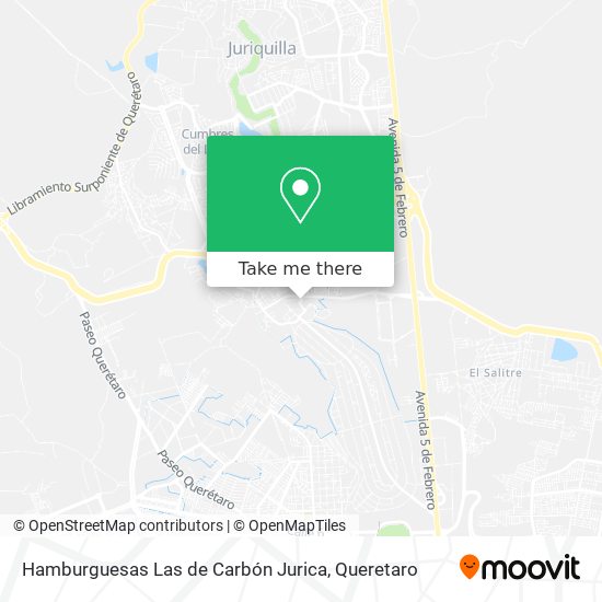 Mapa de Hamburguesas Las de Carbón Jurica