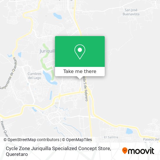 Mapa de Cycle Zone Juriquilla Specialized Concept Store