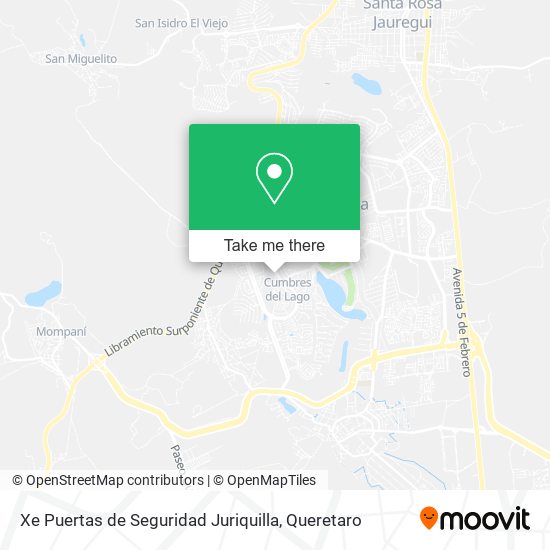 Xe Puertas de Seguridad Juriquilla map