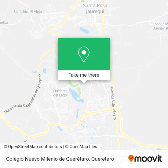 Mapa de Colegio Nuevo Milenio de Querétaro