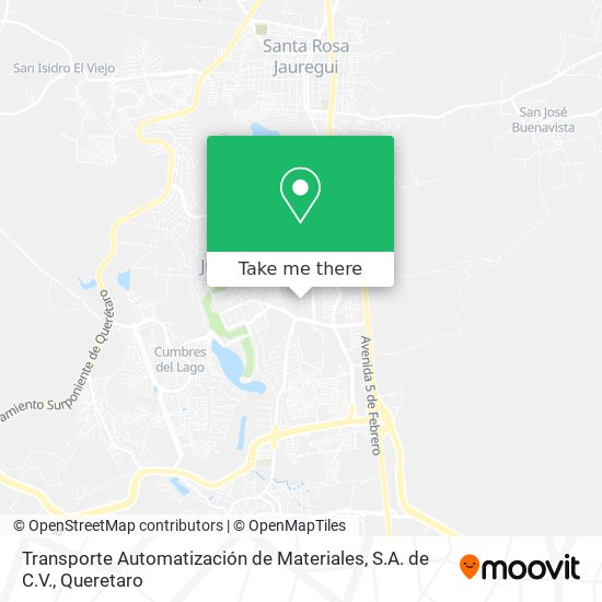 Transporte Automatización de Materiales, S.A. de C.V. map