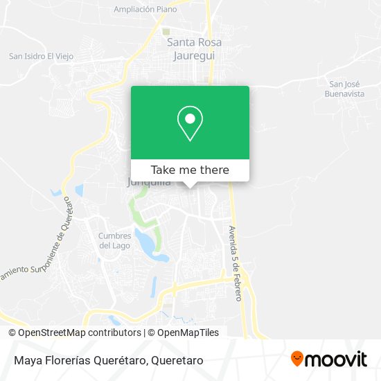 How to get to Maya Florerías Querétaro in Cumbres Del Lago by Bus?