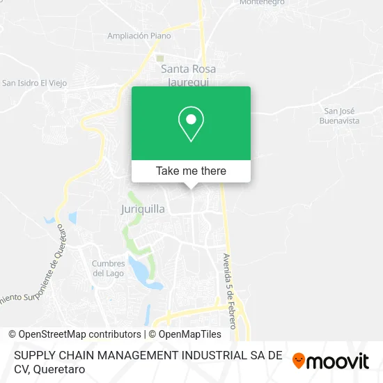 Mapa de SUPPLY CHAIN MANAGEMENT INDUSTRIAL SA DE CV