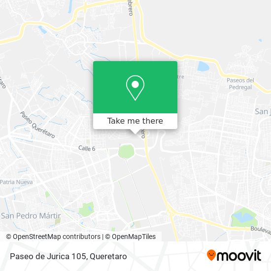 Mapa de Paseo de Jurica 105
