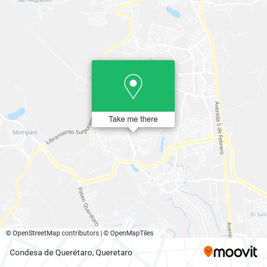 Mapa de Condesa de Querétaro