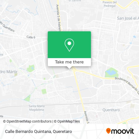 Mapa de Calle Bernardo Quintana