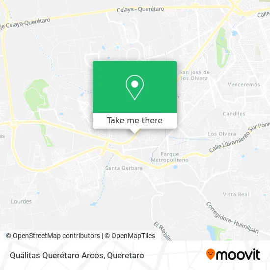 Mapa de Quálitas Querétaro Arcos