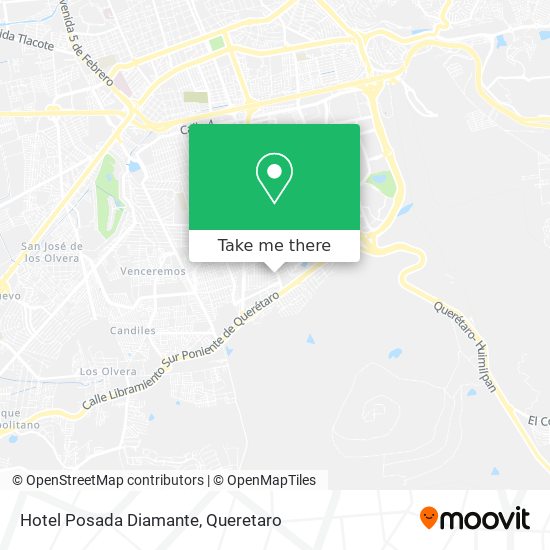 Hotel Posada Diamante map