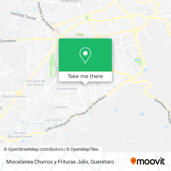 Miscelanea Churros y Frituras Julio map