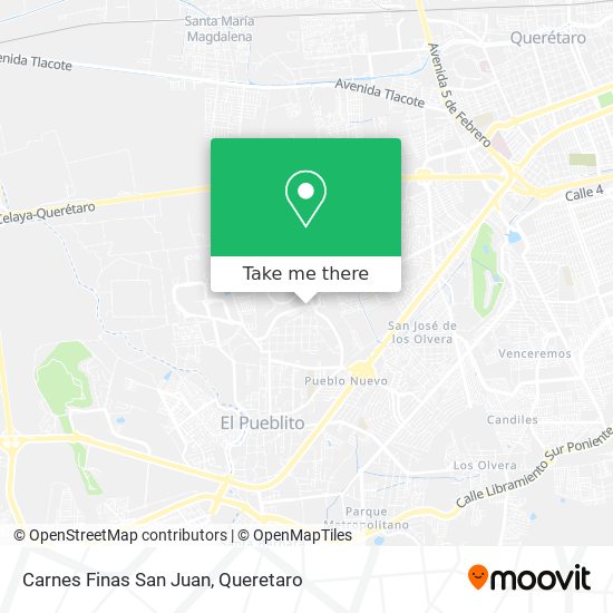 Carnes Finas San Juan map