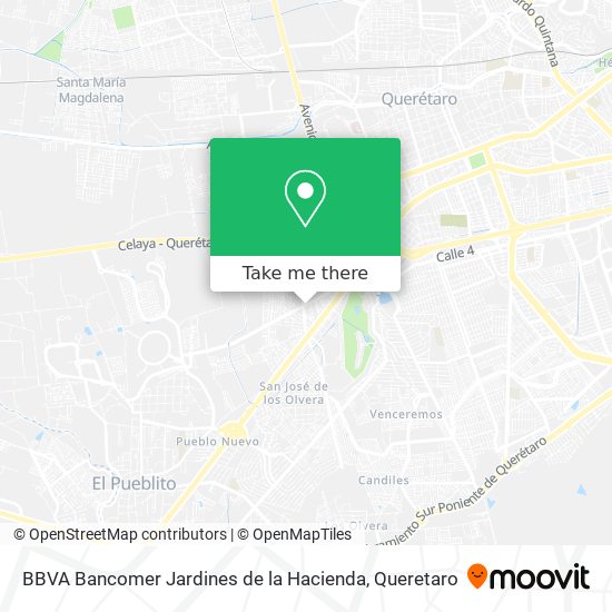 Mapa de BBVA Bancomer Jardines de la Hacienda