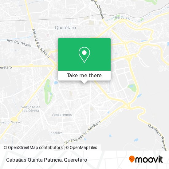 Cabaãas Quinta Patricia map