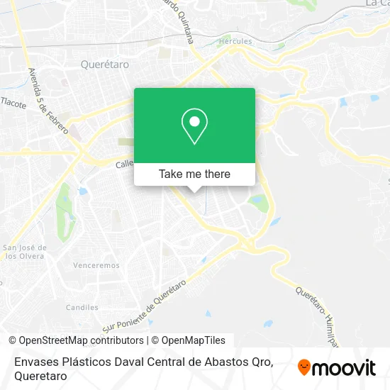 Mapa de Envases Plásticos Daval Central de Abastos Qro