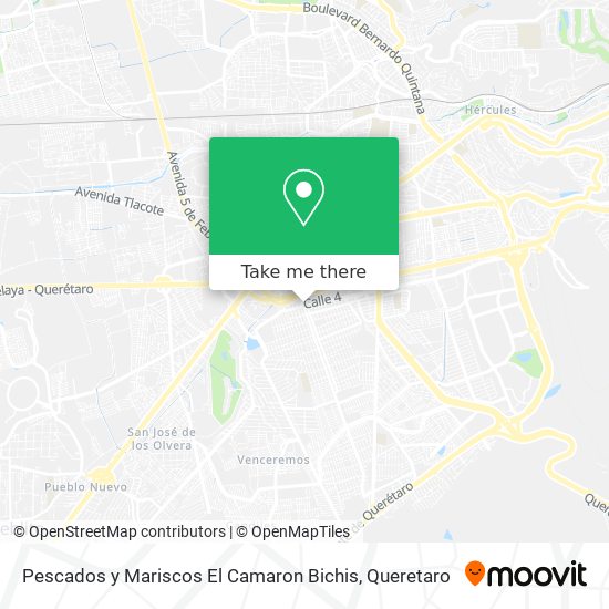 Mapa de Pescados y Mariscos El Camaron Bichis