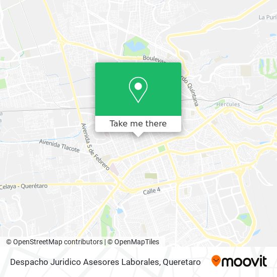 Mapa de Despacho Juridico Asesores Laborales