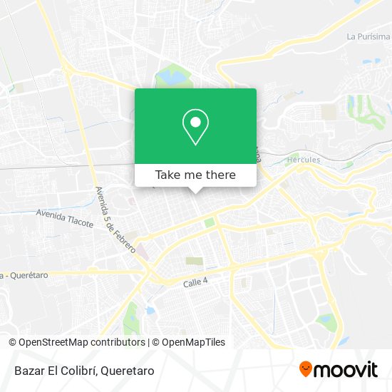 Mapa de Bazar El Colibrí
