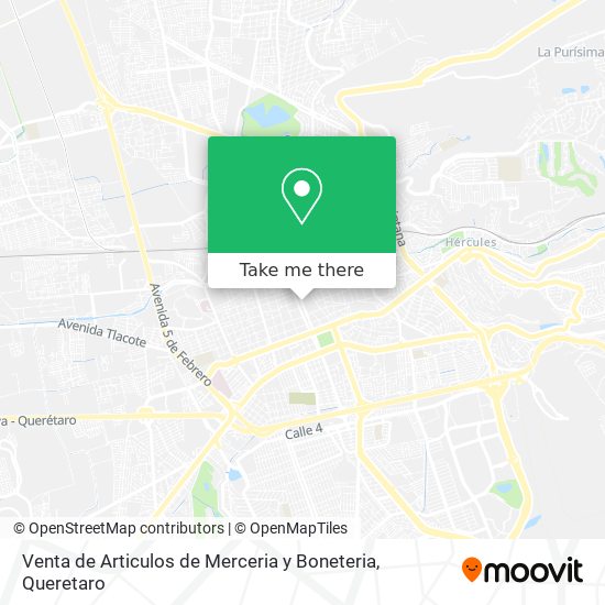 Venta de Articulos de Merceria y Boneteria map