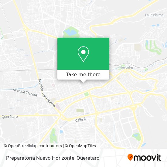 Mapa de Preparatoria Nuevo Horizonte