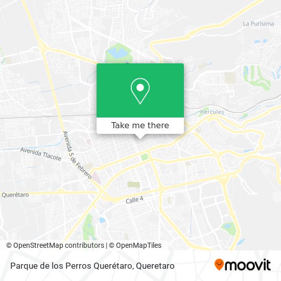 Parque de los Perros Querétaro map