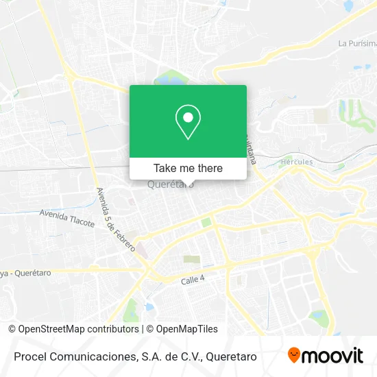 Mapa de Procel Comunicaciones, S.A. de C.V.