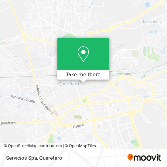 Servicios Spa map