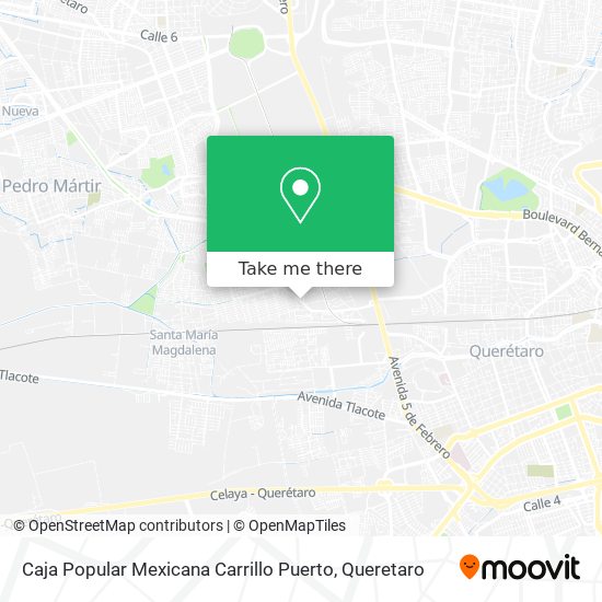 Mapa de Caja Popular Mexicana Carrillo Puerto