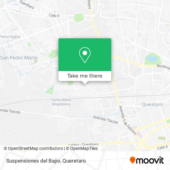 Suspensiones del Bajio map