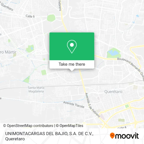 Mapa de UNIMONTACARGAS DEL BAJIO, S.A. DE C.V.