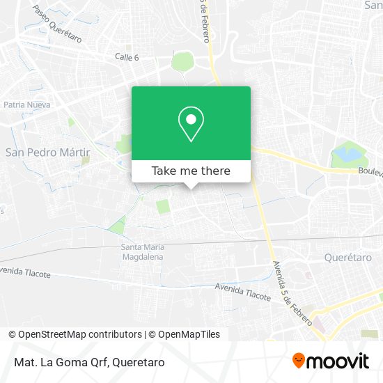 Mapa de Mat. La Goma Qrf