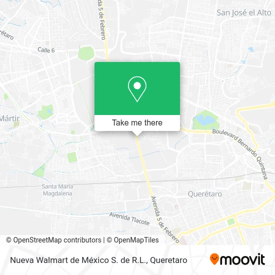 Nueva Walmart de México S. de R.L. map