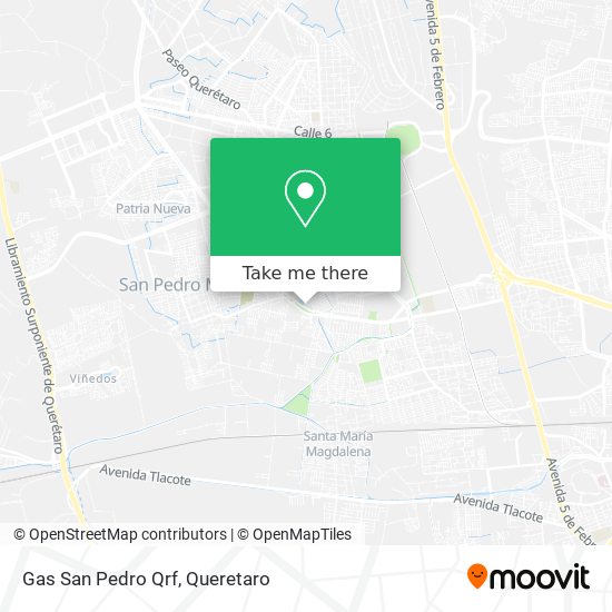 Gas San Pedro Qrf map