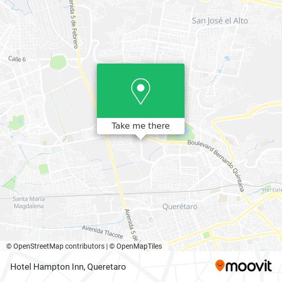 Hotel Hampton Inn map