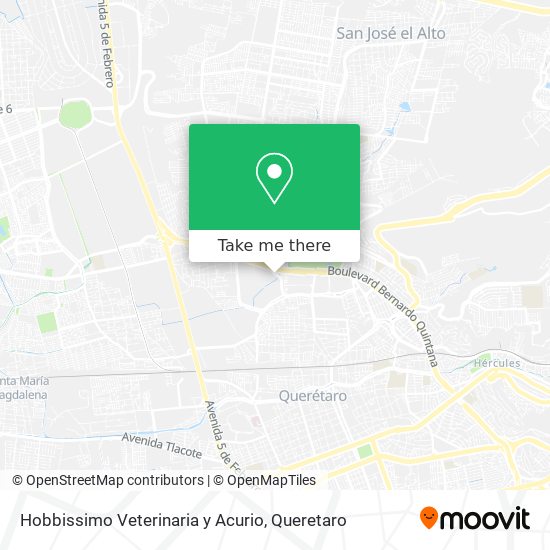 Mapa de Hobbissimo Veterinaria y Acurio