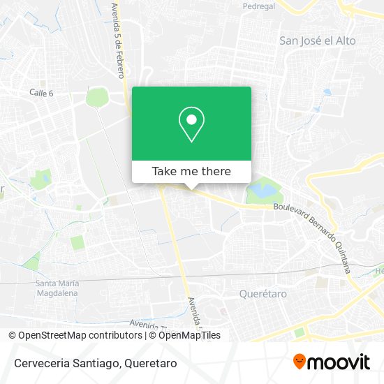 Mapa de Cerveceria Santiago