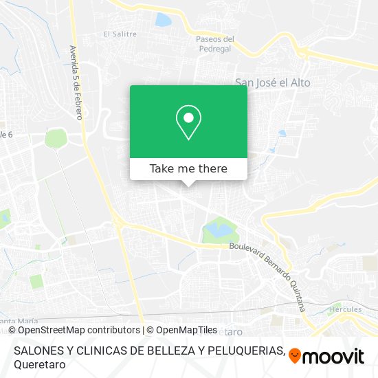 Mapa de SALONES Y CLINICAS DE BELLEZA Y PELUQUERIAS