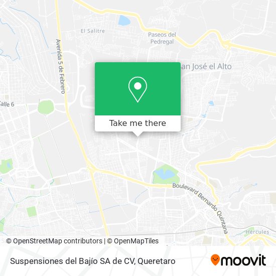 Mapa de Suspensiones del Bajío SA de CV