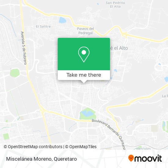 Miscelánea Moreno map