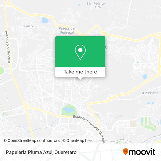 Papeleria Pluma Azul map