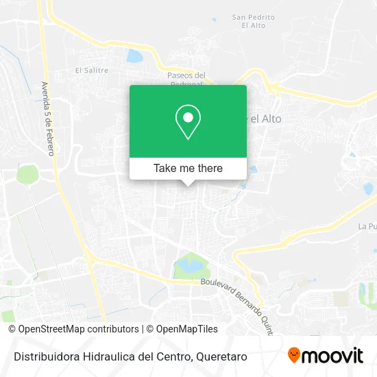 Mapa de Distribuidora Hidraulica del Centro