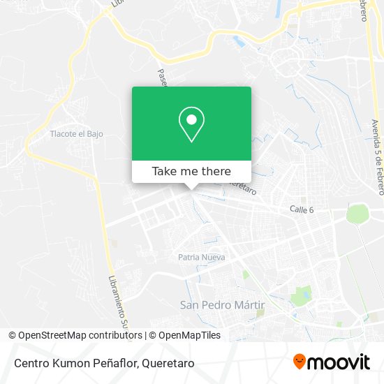 Mapa de Centro Kumon Peñaflor