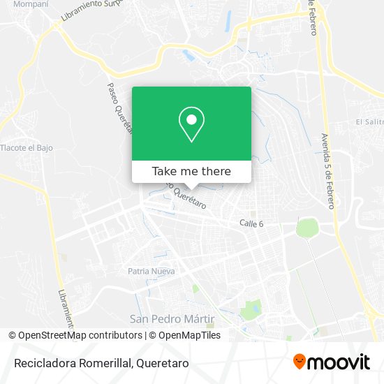 Mapa de Recicladora Romerillal