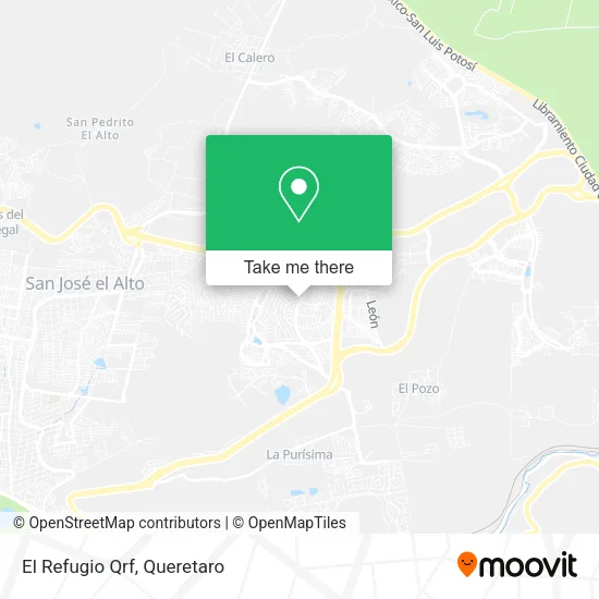 Mapa de El Refugio Qrf