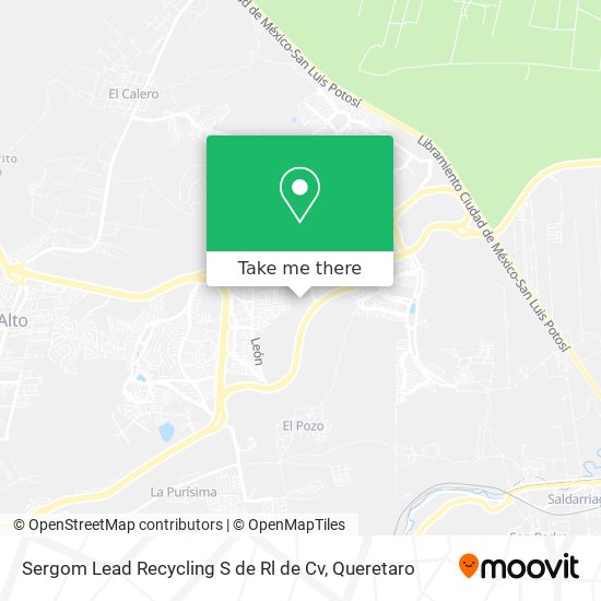 Sergom Lead Recycling S de Rl de Cv map