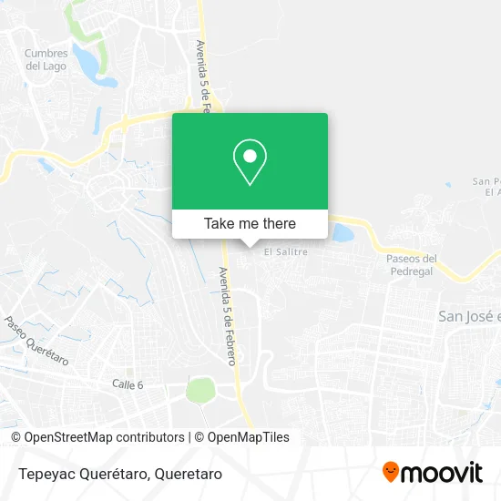 Mapa de Tepeyac Querétaro