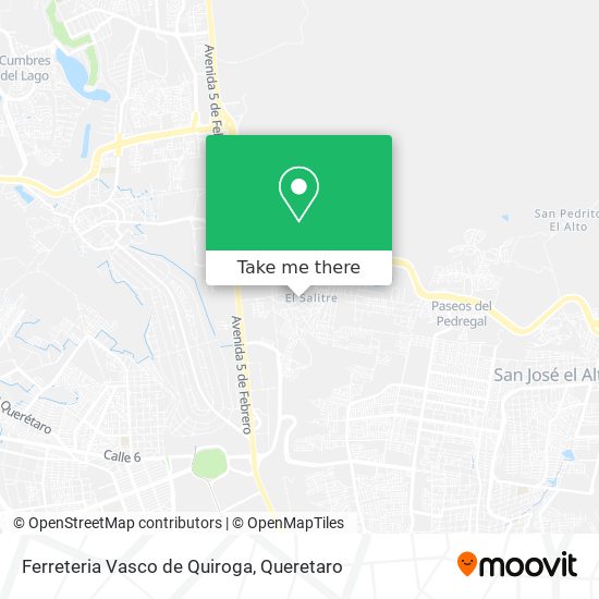 Ferreteria Vasco de Quiroga map