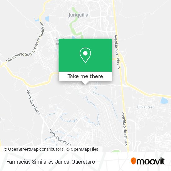 Farmacias Similares Jurica map