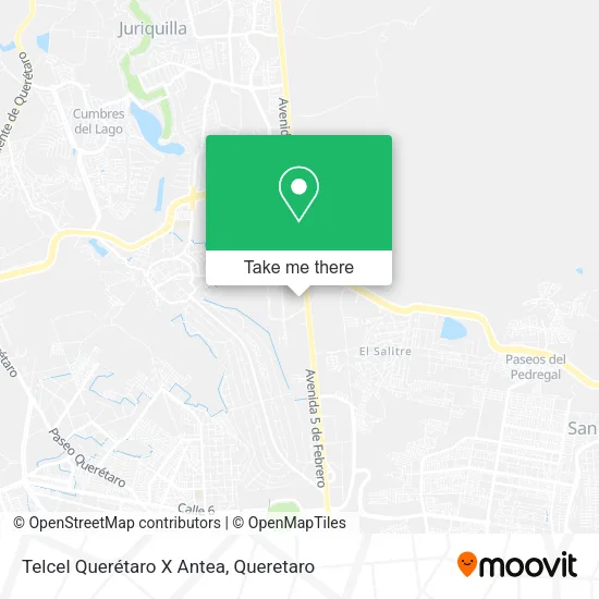 Telcel Querétaro X Antea map