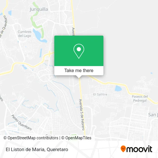 El Liston de Maria map
