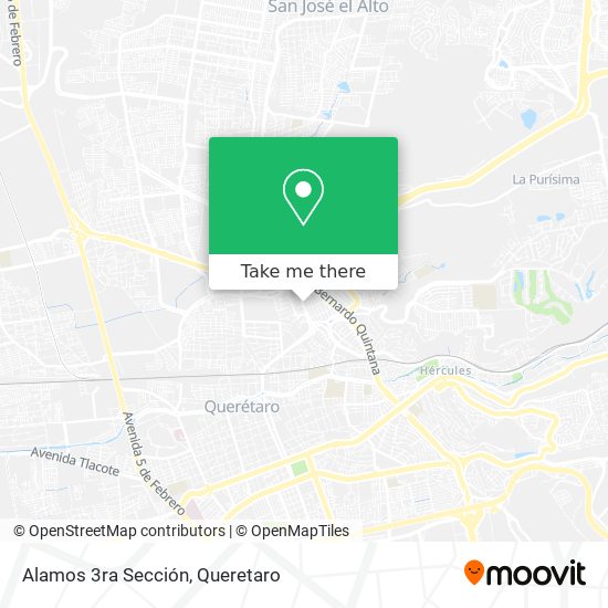 Alamos 3ra Sección map